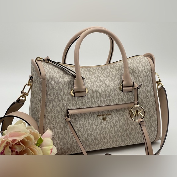 Michael Kors Carine Logo Large Satchel - Picture 3 of 16